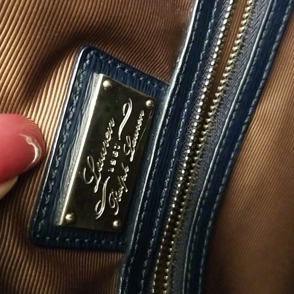 LAUREN, Ralph Lauren Navy Tote Bag - Picture 7 of 12